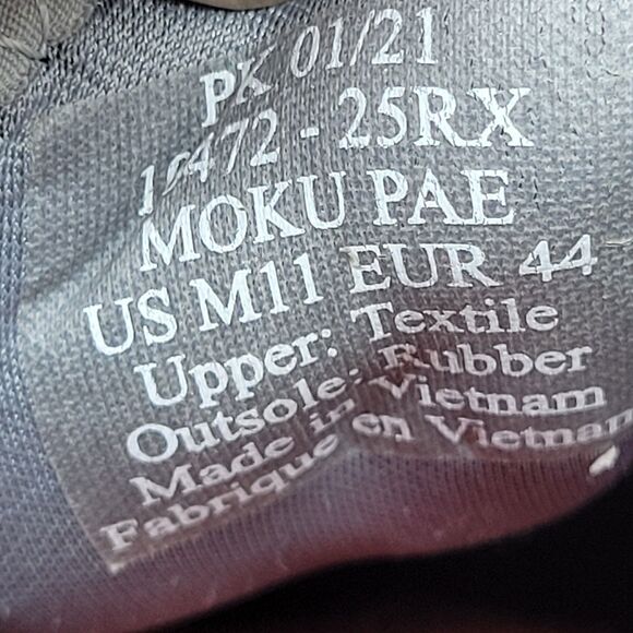 Olukai Moku Pae Mens Size 11 Gray  Low Top Casual Slip On Drop In Heel